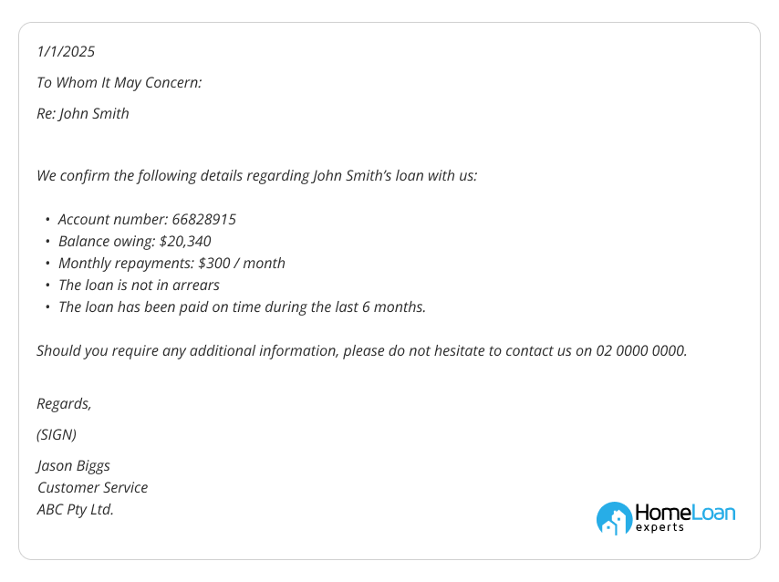 home_loan_repyment_letter_template